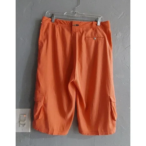 Jamie Sadock Shorts Bermuda Women Size 8,orange,Pocker,30 Inch Waist,13 Inseam - Picture 8 of 9